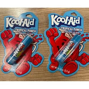 Kool-Aid Tropical Punch Flavored Lip Balm NEW 2 pack